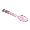 Handmade Vintage Glass Spoon Fork for Coffee Milk Long Handle Stirring Utensil Heat-Resistant Dishwasher Safe Colorful Artistic Tableware Unique