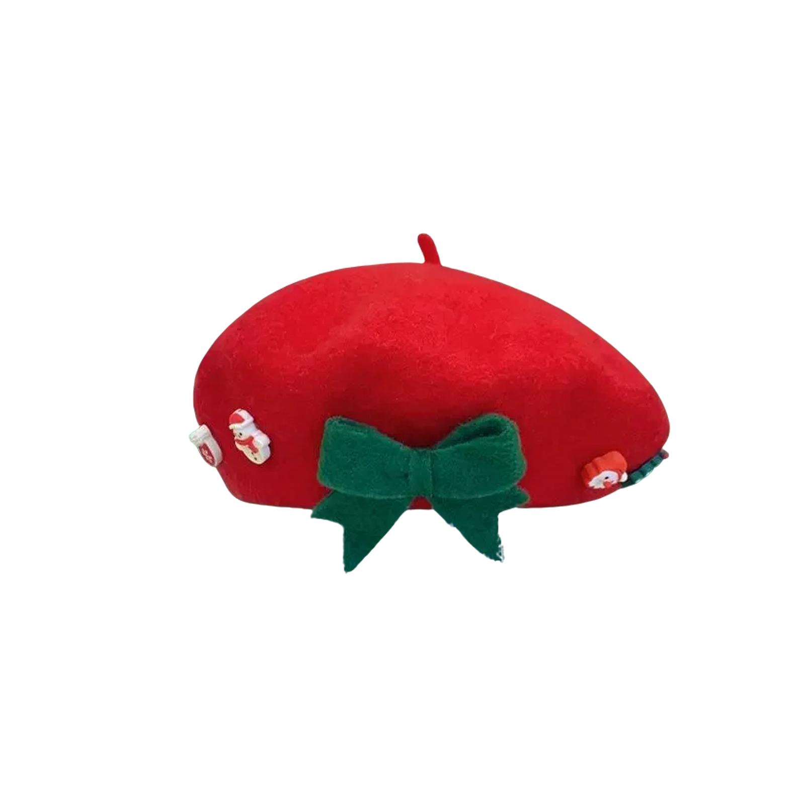 

Персонализированный Рождественский Берет На Заказ Для Женщин И Детей Шерстяная Шляпа Для Рождества Художник S красный