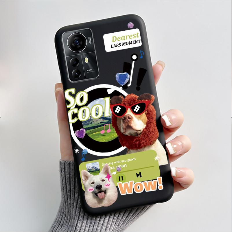 Für ZTE Blade A72S A7050 Hülle Für ZTE Blade V41 Smart Cover Luxus Mode Schmetterling Blume Silikon Weich Schwarz TPU Stoßfänger Schale