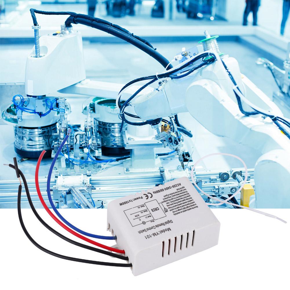 Lampe Licht Digital Wireless Wand Fernbedienung Schalter Empfänger Sender 220V