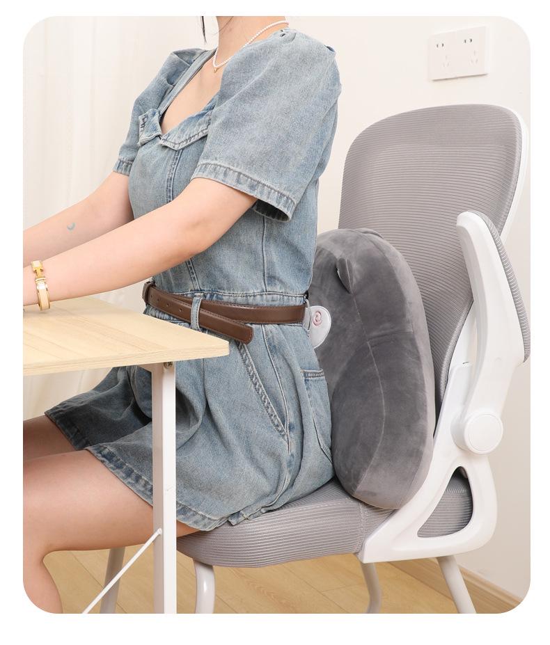 Cute Car Lumbar Support Cushion - Ergonomic Pillow for Driver Seat and Headrest