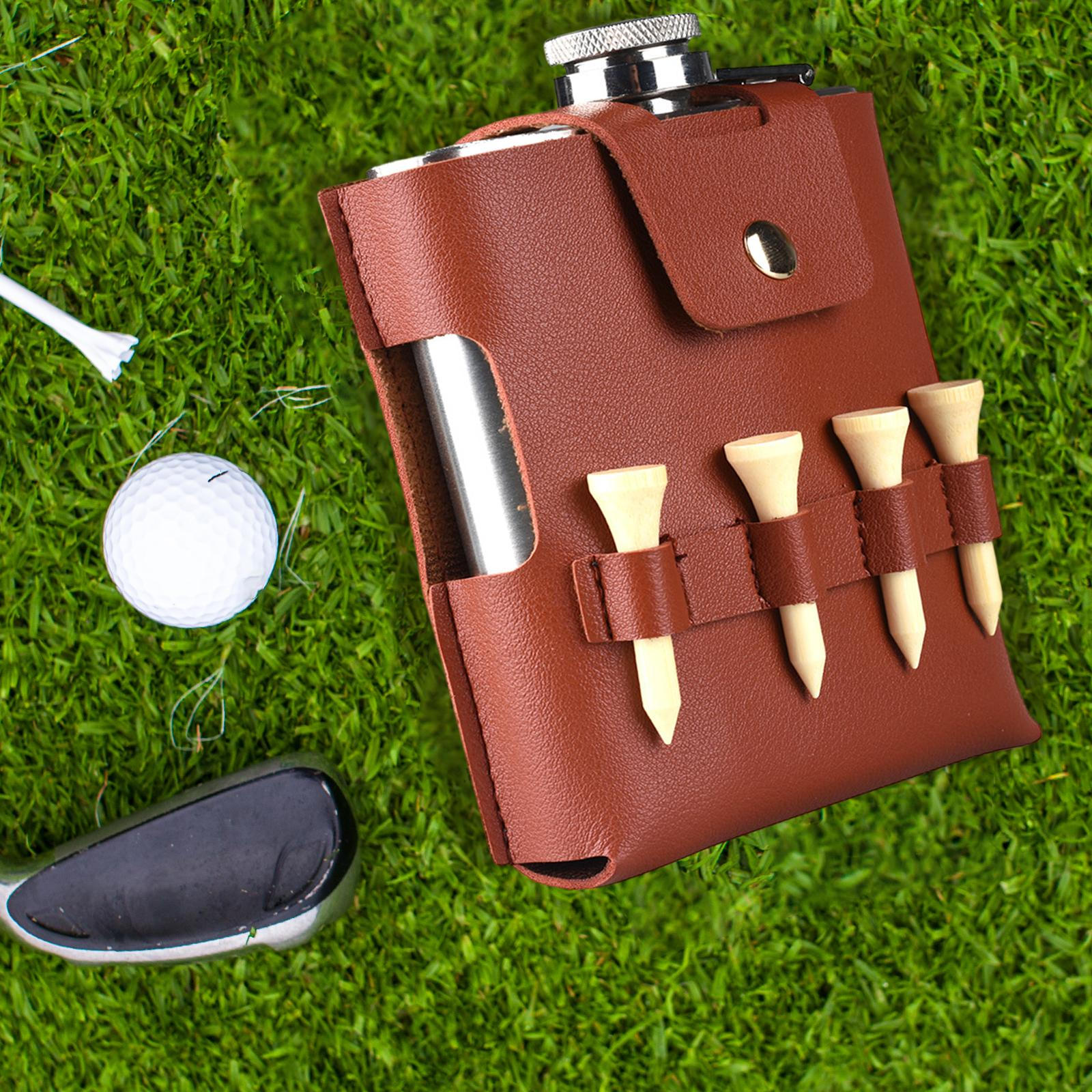 

Бутылка для гольфа 200 мл на заказ для мужчин и женщин, аксессуары на день рождения, рождественский подарок для темно-коричневого