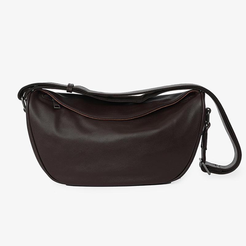 Универсальная мягкая сумка на плечо из натуральной кожи для женщин — фото 6