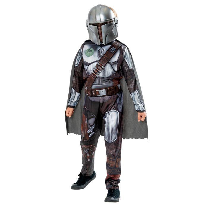 Mandalorian Costume - RUBIES - Jersey Fabric Jumpsuit - Long Cape - PVC Mask