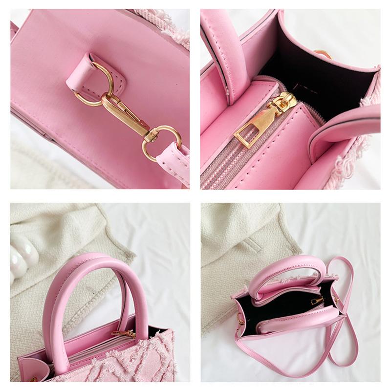 Summer New Fashion Simple Small Square Bag Retro Handbag Casual Crossbody Bag Popular Bag for Women