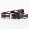 Design Unique Original Pu Leather Belt With Rivet Detailing For Womens Outfits Casual