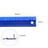 uxcell Metalllineal, 80cm Metrisches Lineal, Aluminiumlegierung, Rutschfestes Schutzlineal, Gerades Schneidelineal, Messinstrument mit Aufhängeloch, Blau
