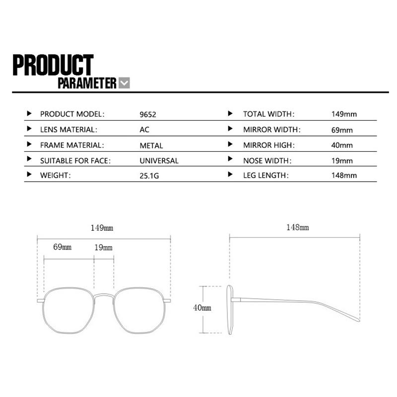 Fashion Retro Metal Frame Oval Sunglasses Women's INS Style Outdoor UV Protection Sun Glasses UV400 Shades Men's Goggles