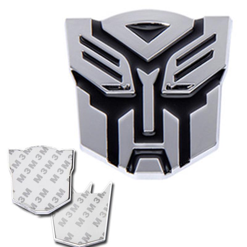 Autobots Badge Decepticons Logo Aluminum Alloy Stickers Transformation Toys Emblem Decal Phone Decoration Mobile Accessories 3D Kid Friendly