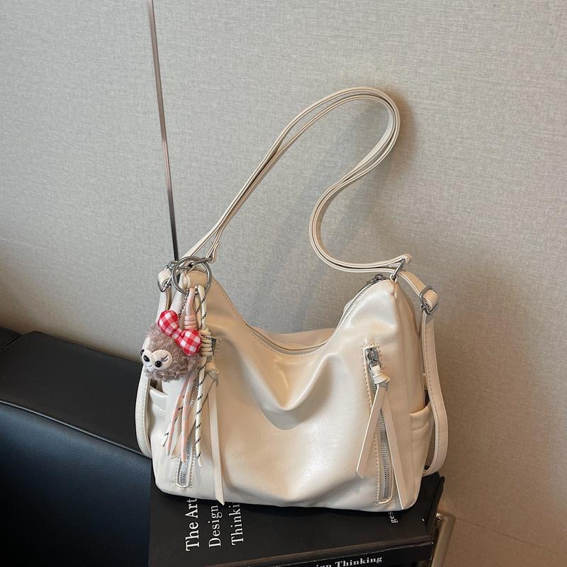 Casual Commuter Tote Bag Women's Large Capacity 2025 New Shoulder Messenger Bag Retro Fashion Lightweight Backpack