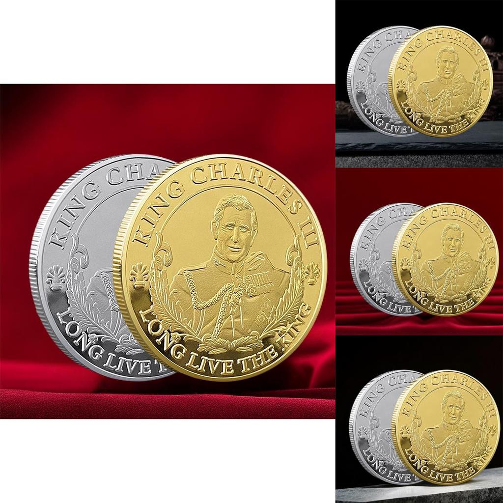 King Charles Lll Commemorative Coin Modern Minimalist Style Home Office Decor