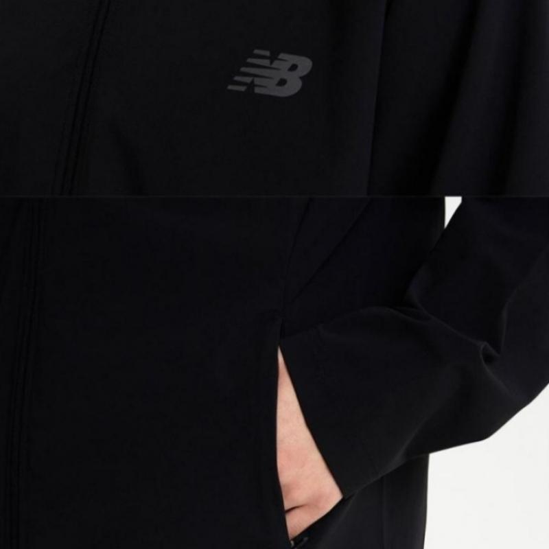 New Balance Jacket Rqk Nbmdfco113 19 Uni Tricot Stand Neck Zip Up