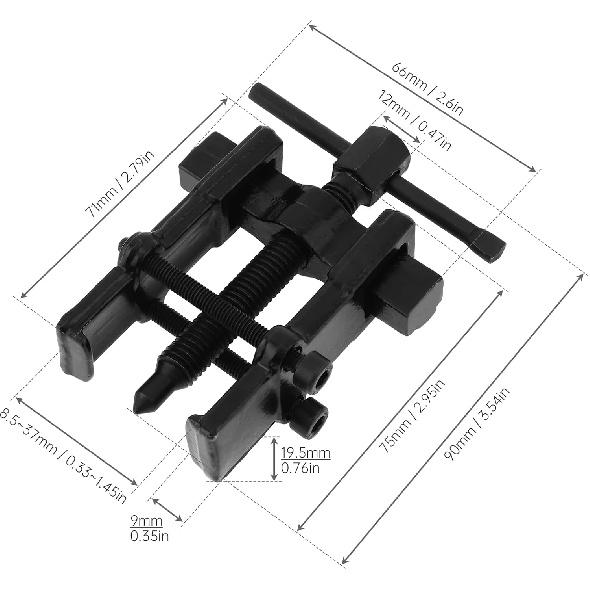 ChgImposs 2 Inch 2-Jaw Gear Puller, Adjustable CR-V Steel Bearing & Gear Separator Tool For Removing Bearings, Pulleys, Flywheels, Auto Mechanic