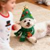 Christmas Dog Costume Set Holiday Party Cosplay Pet Hat And Bandana Apparel Dog Christmas Outfit Costumes For Photo Props