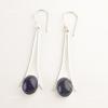 Oval Sodalite Gemstone Dangle Drop Unique Wife Gift Earrings Jewelry 925 Silver EE-136-21