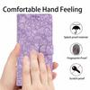 For iPhone Air Flip Case Cherry Blossom Pattern Leather Wallet Stand Phone Cover with Wrist Strap