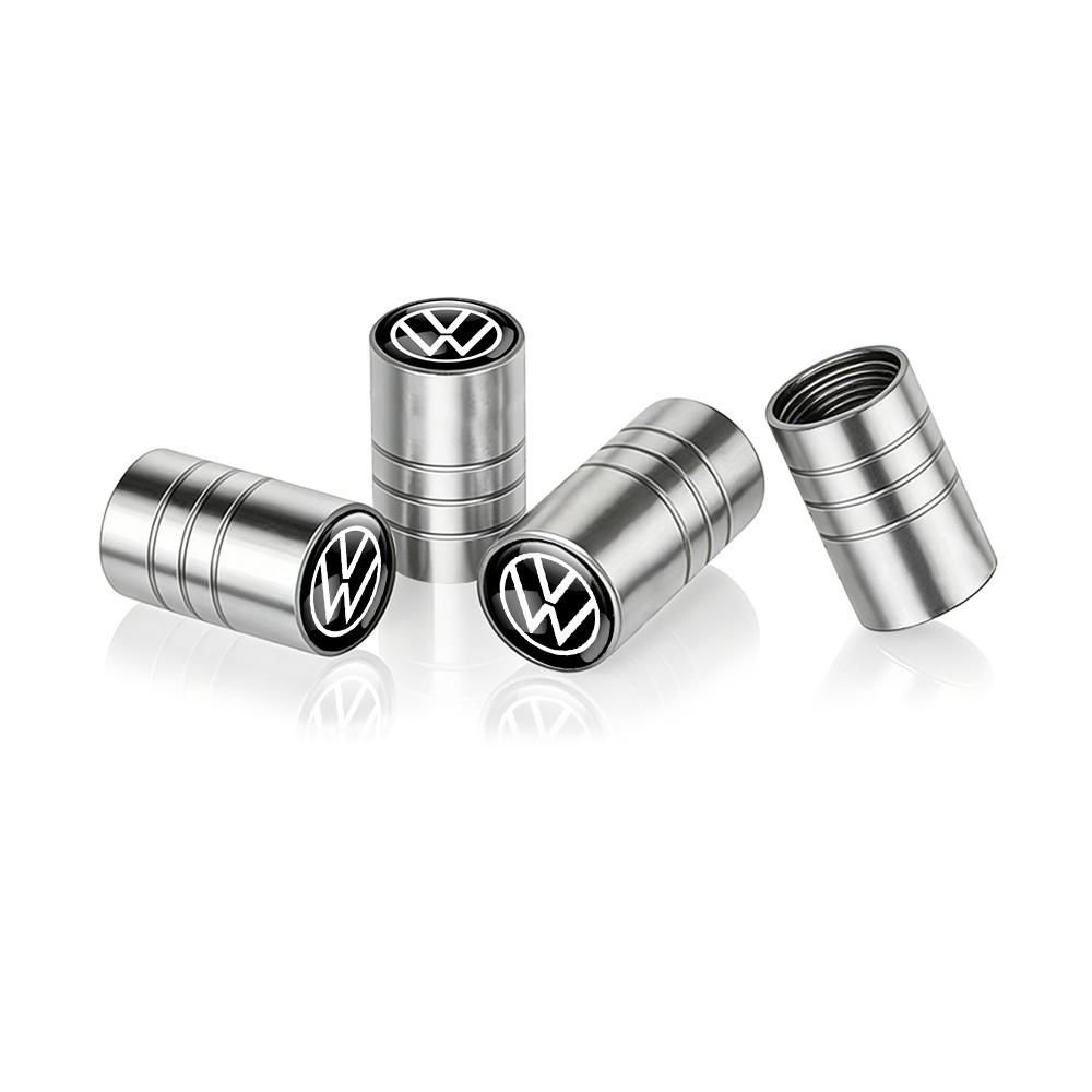 ADMVN1 For Volkswagen VW R Polo Passat Rline Golf 4 5 6 Tiguan Jetta GTI Bora Car Tire Valve Caps Metal Wheel Dust Covers Accessories