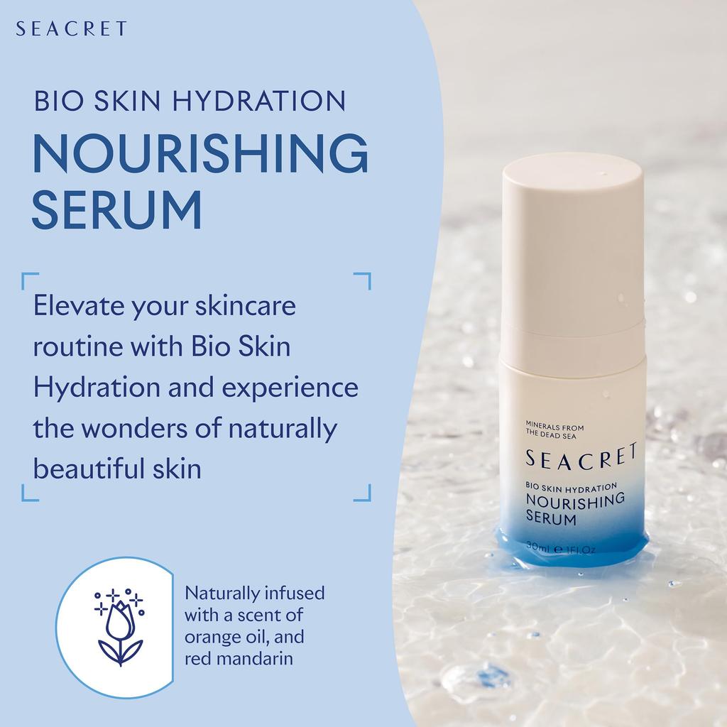 SEACRET Totes Meer Mineral Bio Haut Hydratation Feuchtigkeitsspendendes und Nährendes Serum Serum, 30ml,