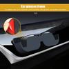 Car Glasses Case Sunglasses Storage Case Holder Self-Adhesive With Felt Padding Dashboard Glasses Storage Box Car Accessories