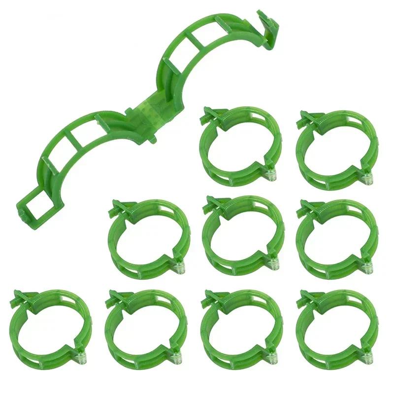 Planteclips Støtter Gjenbrukbar Plast Kobler Feste Vinstokk Tomatstilk Poding Grønnsaksplanter Frukthage og Hageverktøy