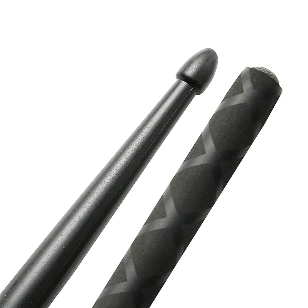 Musfunny Nylon Lightweight and Durable Percussion Sticks for and Adults Drumsticks, Anti-Slip, 2-Pair Set, 5A Drumsticks, - Beginners, Children,
