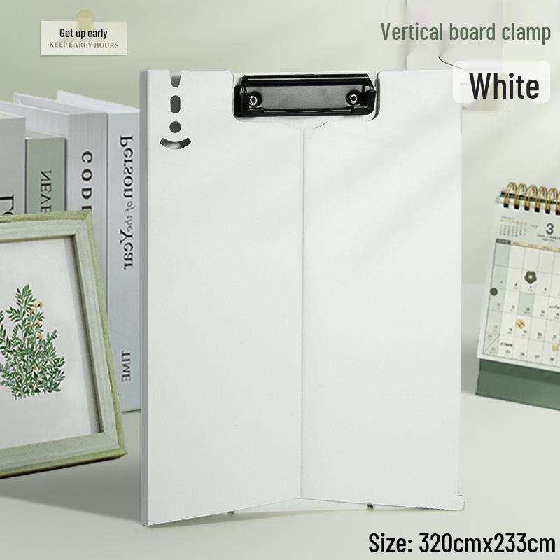 

A4 Student Writing Exam Pad with Stand-Up File Clip for Test Paper Storage and Organization