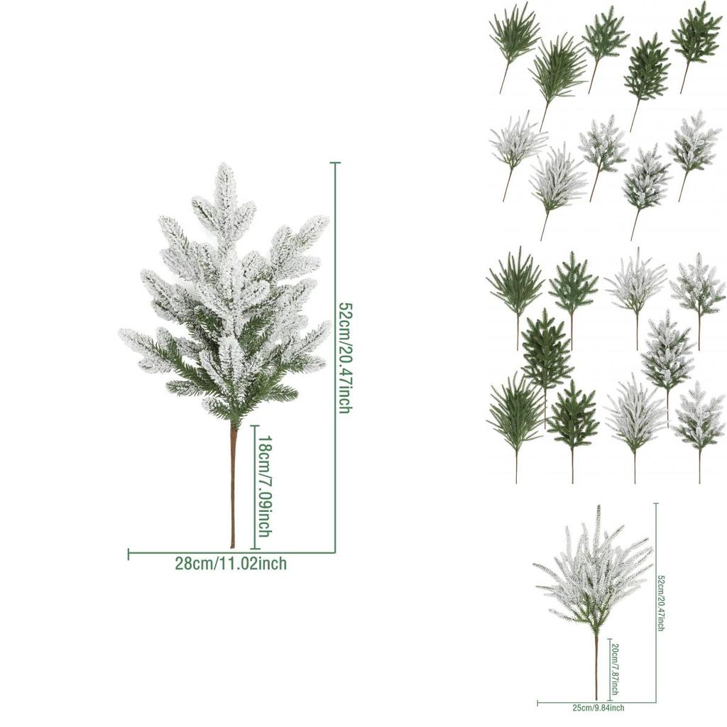 Christmas Fir Branches Fake Tree Leaves For Holiday Centerpieces And Seasonal Arrangements