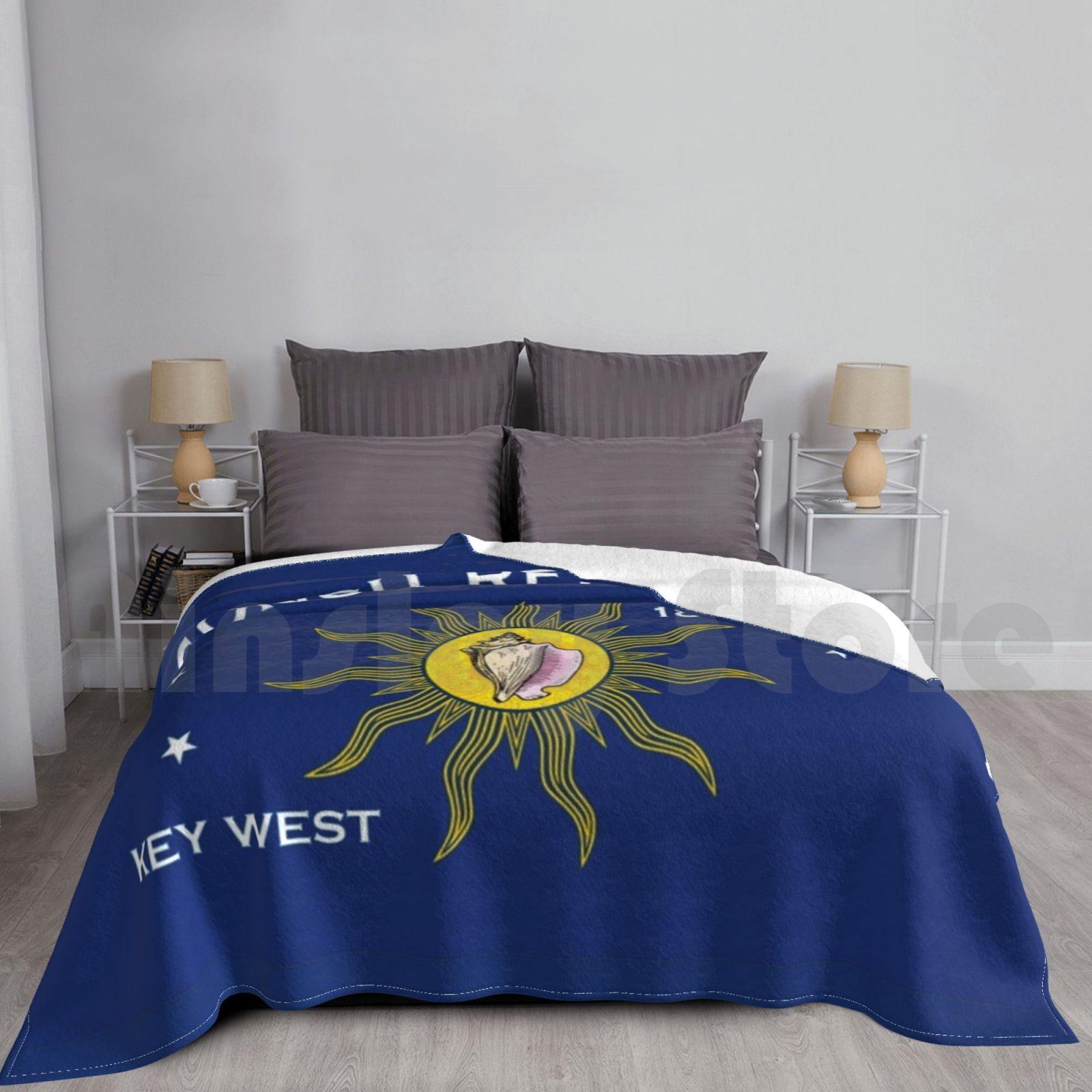 Conch Republic Flag Blanket Fashion Custom Flag Of The Conch Republic Key West Florida Conch Republic Size: 75*100cm, Weight: 230 GSM