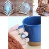 Metal Geometric Band Ring With Electroplated Finish For Unisex Fashion Fans
