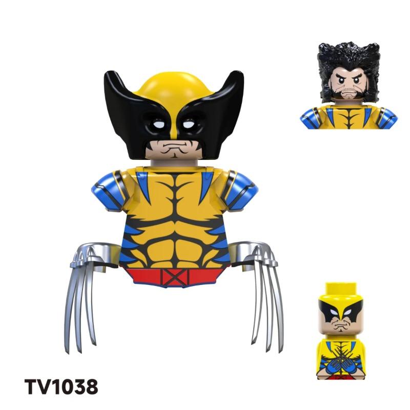 Ślepa Paczka Mini Klocki TV6205 Figurki Duży Goblin Spiderman Iron Man Venom Kapitan Hawk Deadpool Pancerz Boże Narodzenie Prezent Zabawka