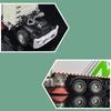 Camion della spazzatura giocattolo in scala 1/32 con suono e luce per ragazzi, modello di camion per il riciclaggio, auto giocattolo pressofusa, regalo per bambini