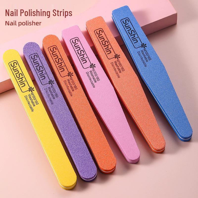 

Настраиваемый алмазный напильник для придания формы ногтям и полировочная губка Long Oval Random (Note: Select Color)