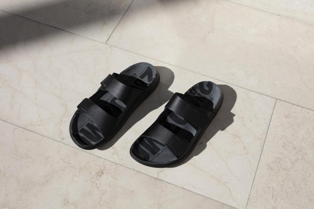2ND Cosmo W Sandals for 3E [ECCO] Women, BLACK, 25.0 cm,