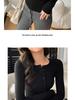 Women's Early Autumn Korean Style Slim Fit Long Sleeve Half-Open Collar Shirt