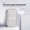Car Logo Portable Data Cable Waterproof Storage Bag Accessories For Alfa Romeo 159 Giulietta Giulia 147 Mito 156 159 166 GT