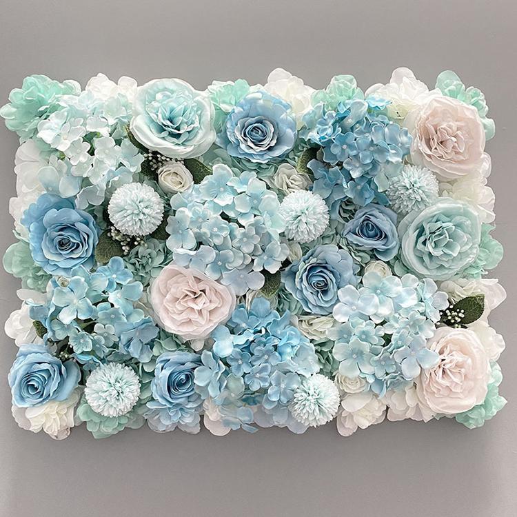 Simulated Rose Plant Silk Rose Flowers Wall Panel 3D Artificial Flower Background Wall Home Decor Wedding Party Bridal Shower