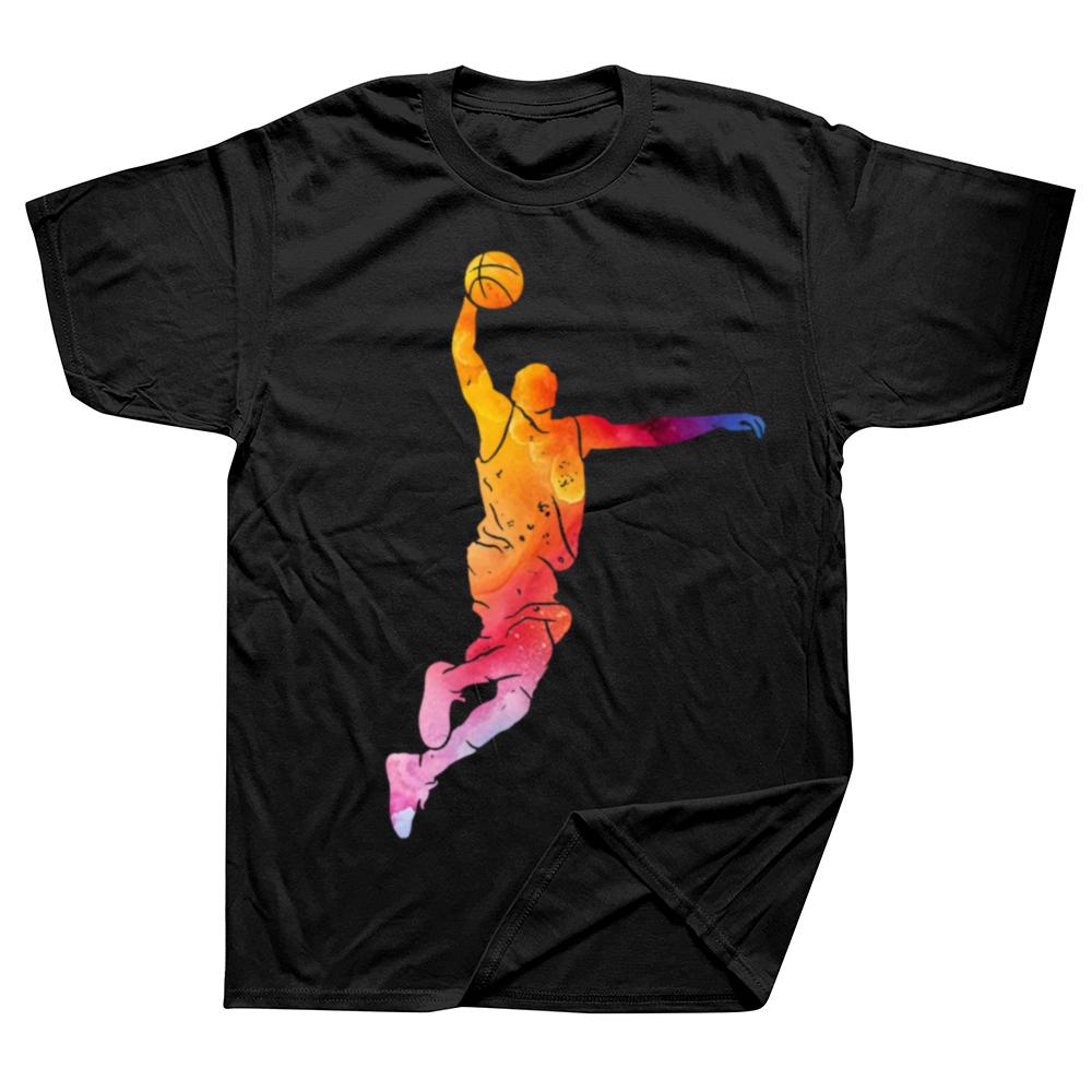 Funny Basketball Player Tshirts Men Womens Fashion Casual 100 Cotton Loose Oversized Basketballer Sports Graphic T Shirt