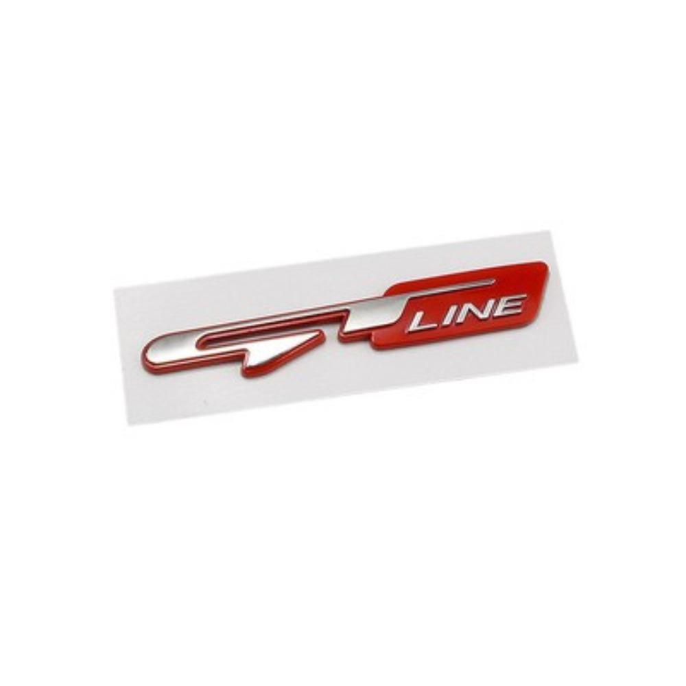 3D Car GT Line Design Fender Rear Trunk Body Emblem Badge Sticker For  K9 Forte Ceed Cerato RIO K3 K5 Accessories