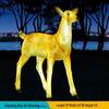 Luminous Fiberglass Sika Deer Sculpture for Garden Lawn Decoration