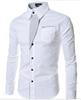 2023 Striped Multi-Color Slim Fit Men's Long Sleeve Shirt
