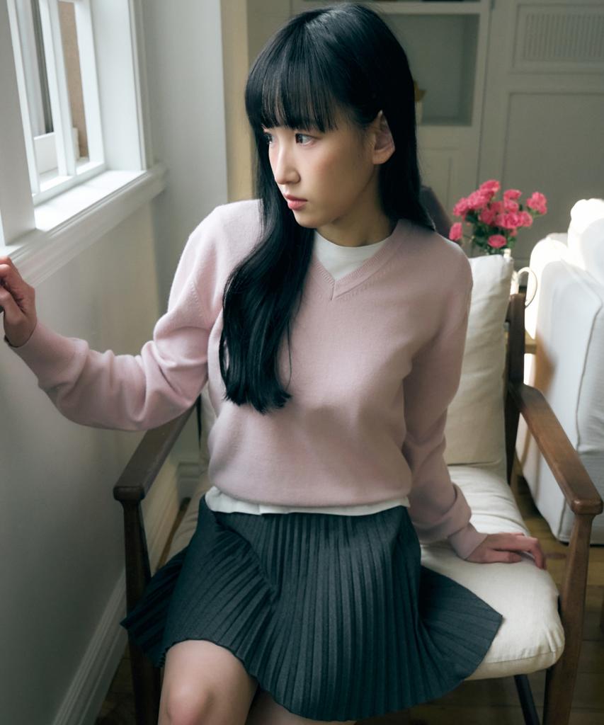KNIZURE Daily Soft V-Neck Bell Pullover_7 Colors