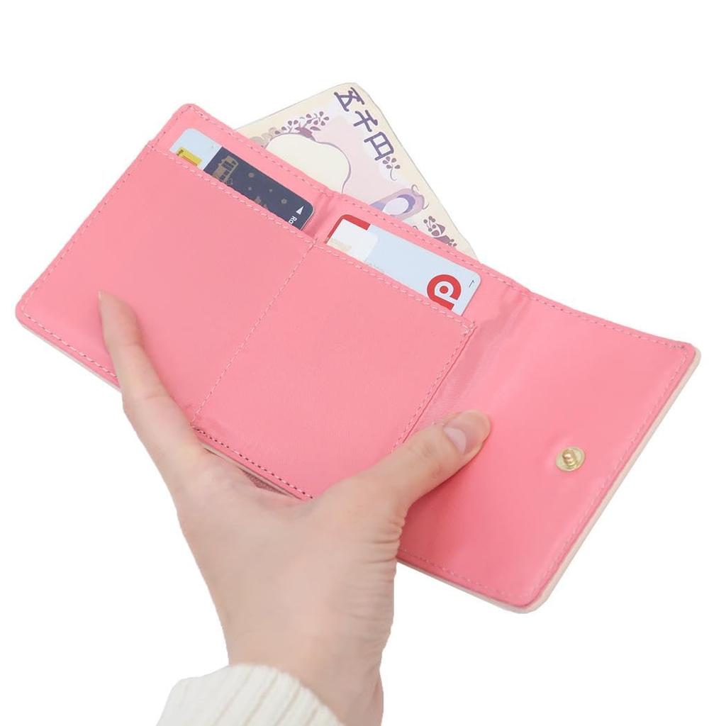 Marimo Craft Cardcaptor Sakura Compact Wallet, Pink, Approx. W95 X H180 X D30mm, MCSA-044