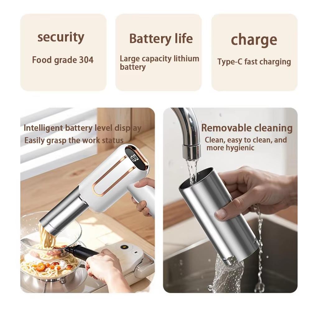 Handheld Wireless Pasta Making Machine USB Rechargeable Noodle Squeezing Machine  Restaurant