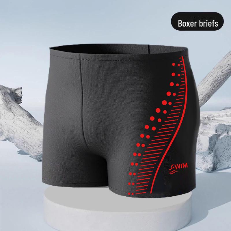 Men's Quick-Dry Nylon Swim Trunks - Simple Fashion Hot Spring Swimwear