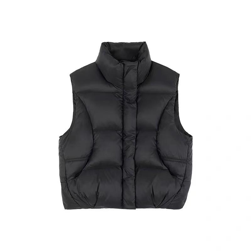 Womens Premium White Duck Down Vest 95% Fill Power 86-90% Thick Warm Sleeveless Puffer Winter