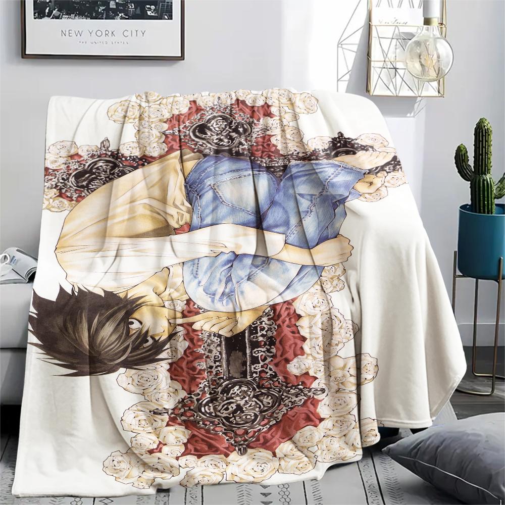 1Pc Cartoon Print Flannel Blanket, High Quality Comfortable for All Seasons, Home Decor, Warmth and Comfort, Perfect for Christmas Birthday Gift