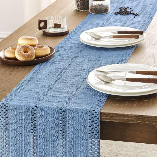 Boho Table Runner Farmhouse Woven Macrame Table Runner Home Decor Rustic