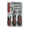 Tool Set - MANNESMANN - 37 Bits and Sockets - Steel - Adjustable Wrench - 1/4" Ratchet Handle
