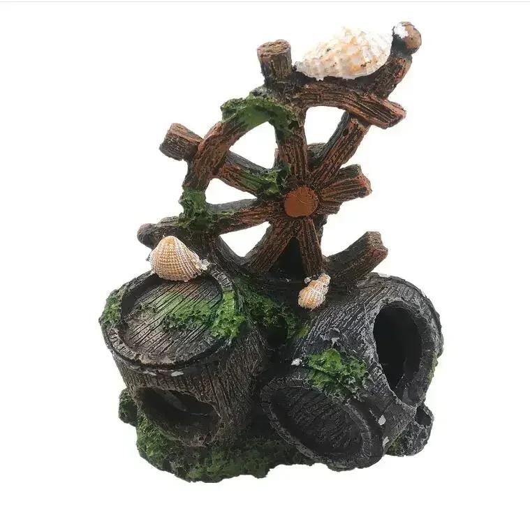 Cartoon Fish Tank Decor Figures Ornaments Simulation Resin Pineapple House Fish Tank Decoration Landscaping Aquarium Accessories