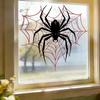 Halloween Black Spider Window Sticker - Non-adhesive and Removable - for Children's Room and Living Room Wall Stickers